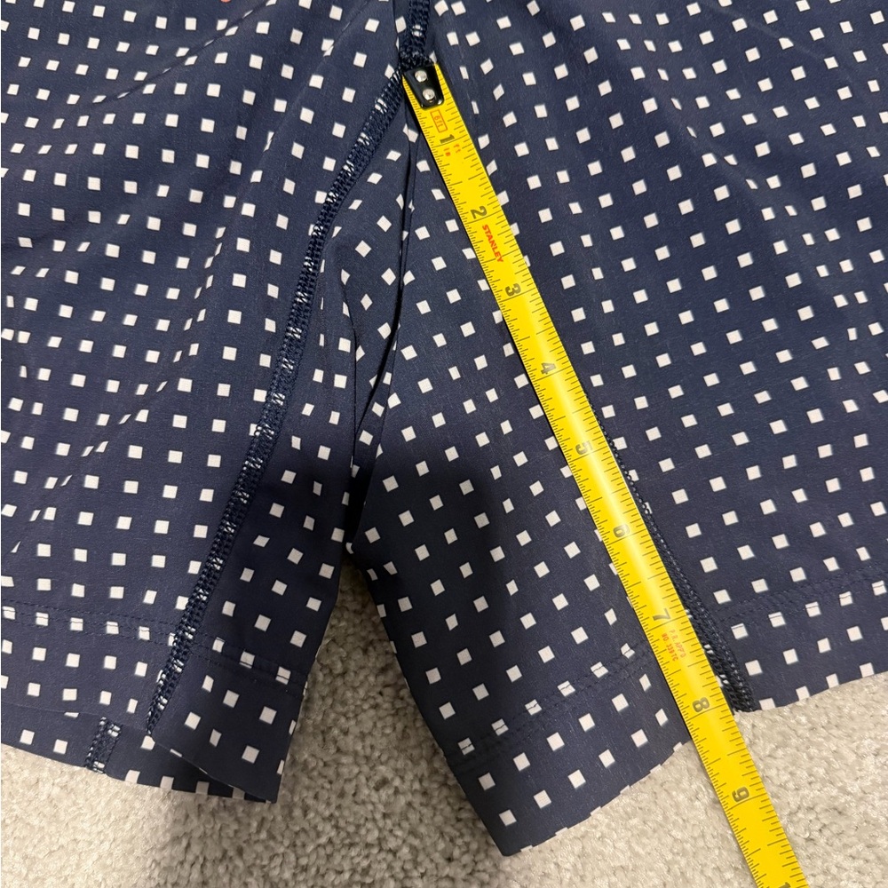 Lululemon Pace Breaker Short Mens Large Blue Geometric print Lined. - Picture 4 of 6
